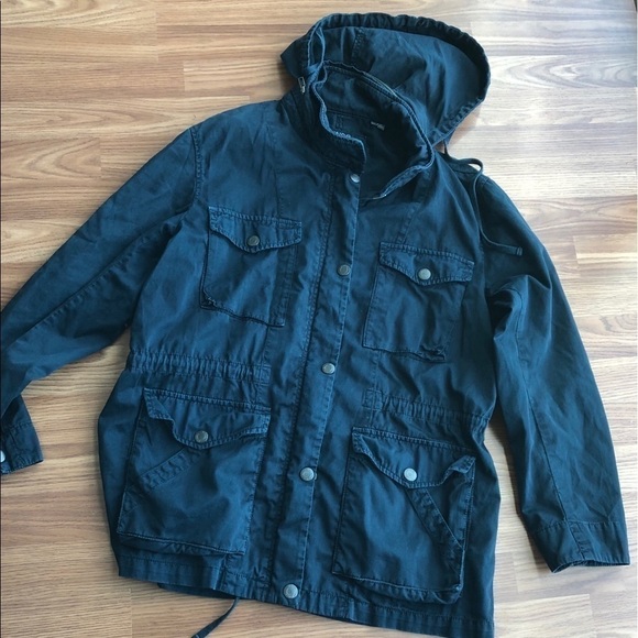 Vince Navy Coastal Zip Up Utility Jacket Size M - Picture 1 of 16